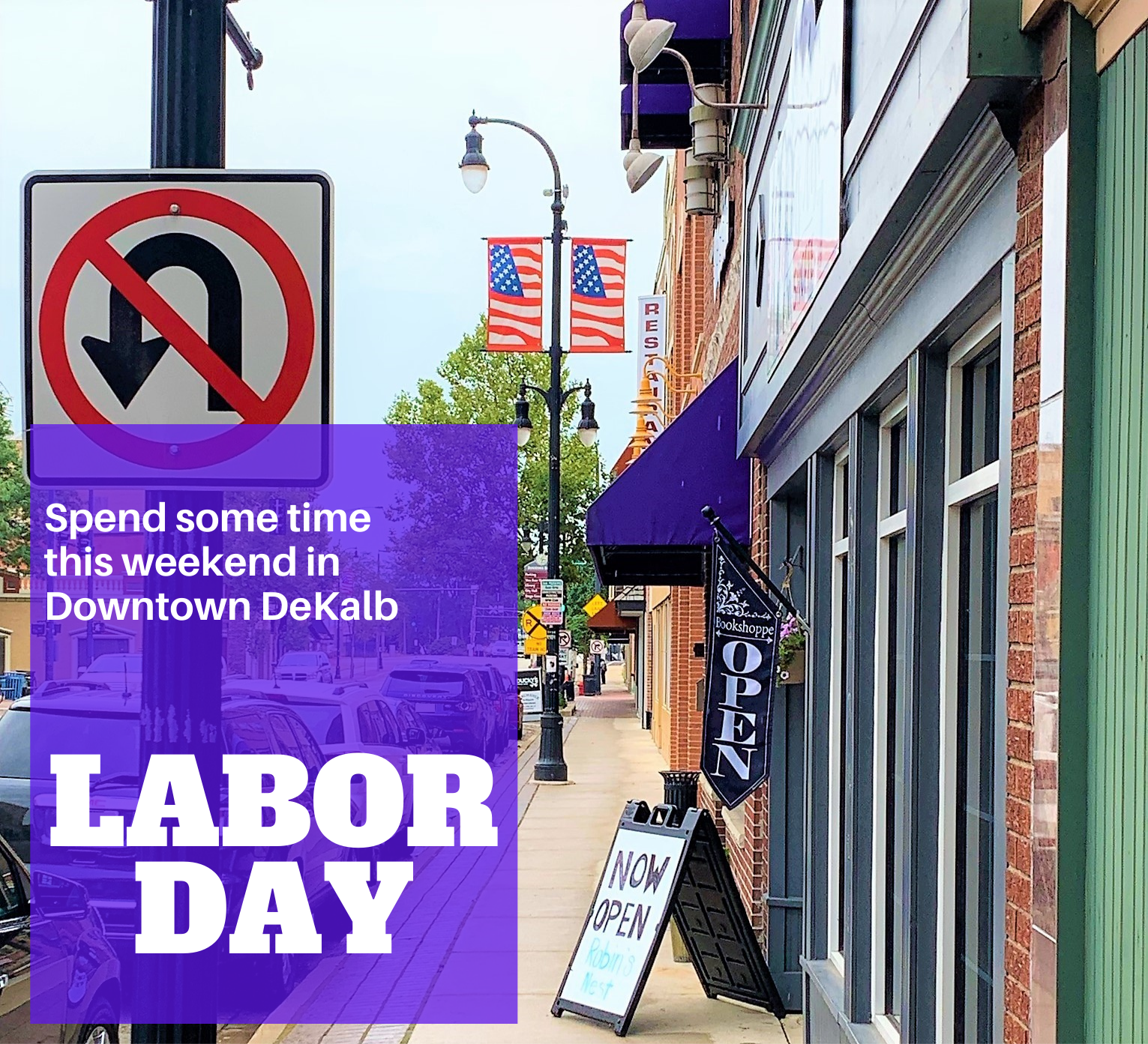 Spend some time this weekend in Downtown DeKalb. Labor Day