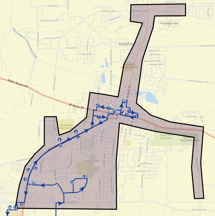 Route 21T DaR Zone effective 3.09.25