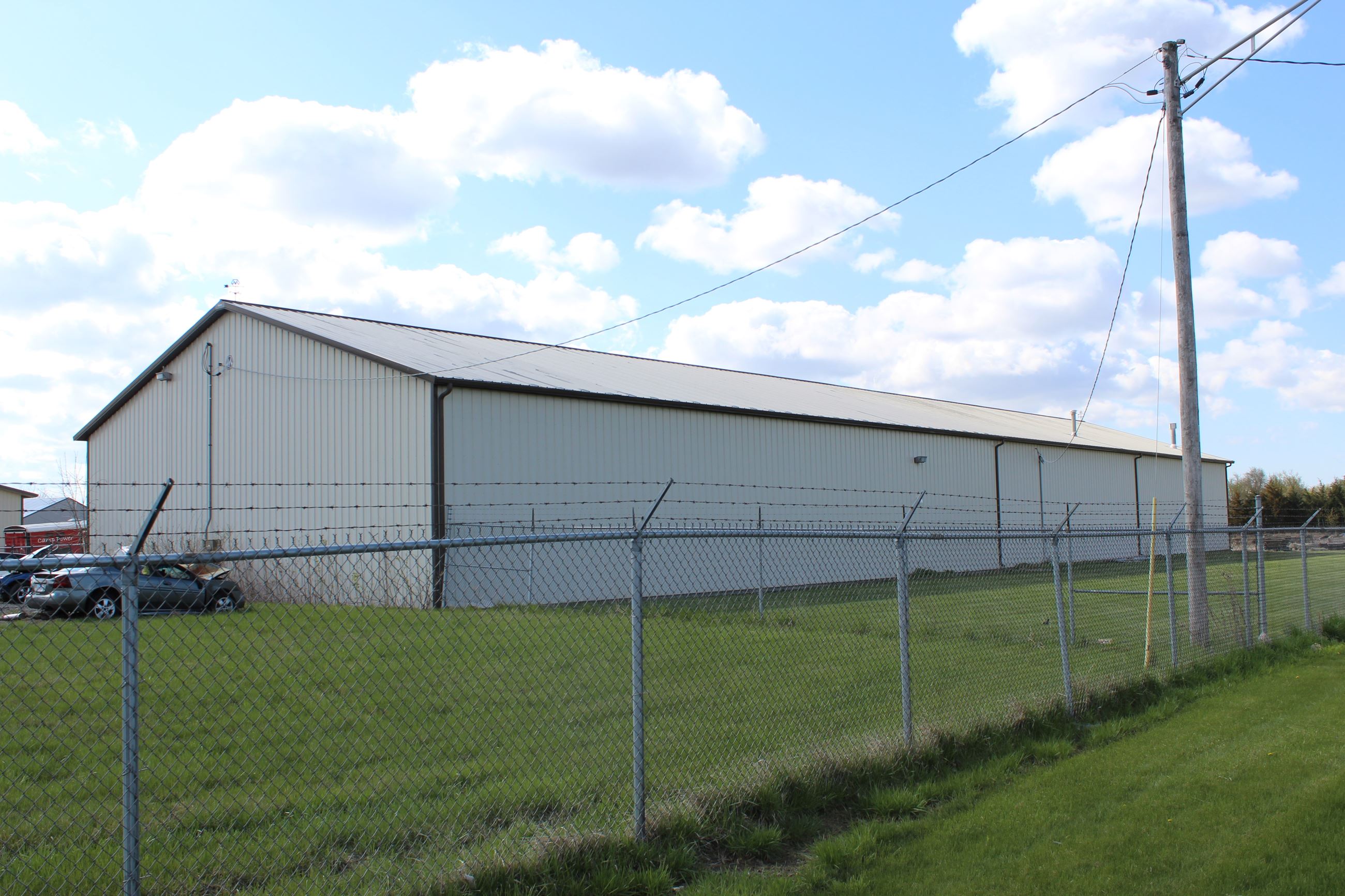 The west wall of the Cold Storage building