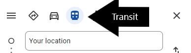 goggle maps transit
